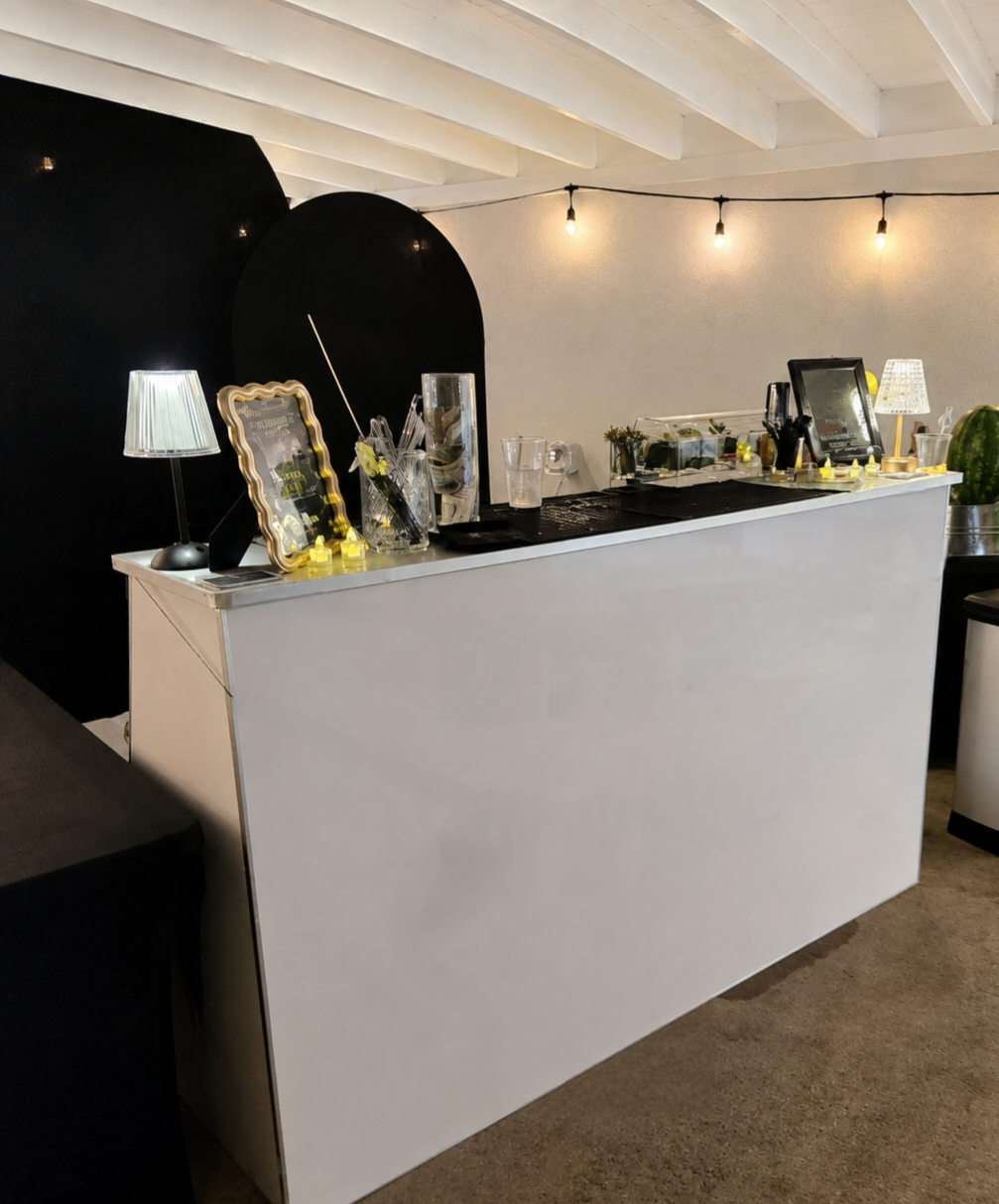 Full bar setup at event